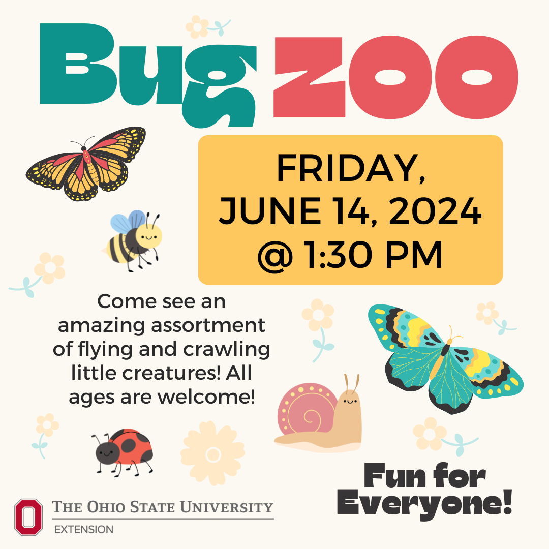 Bug Zoo - Friday, June 14th at 1:30PM