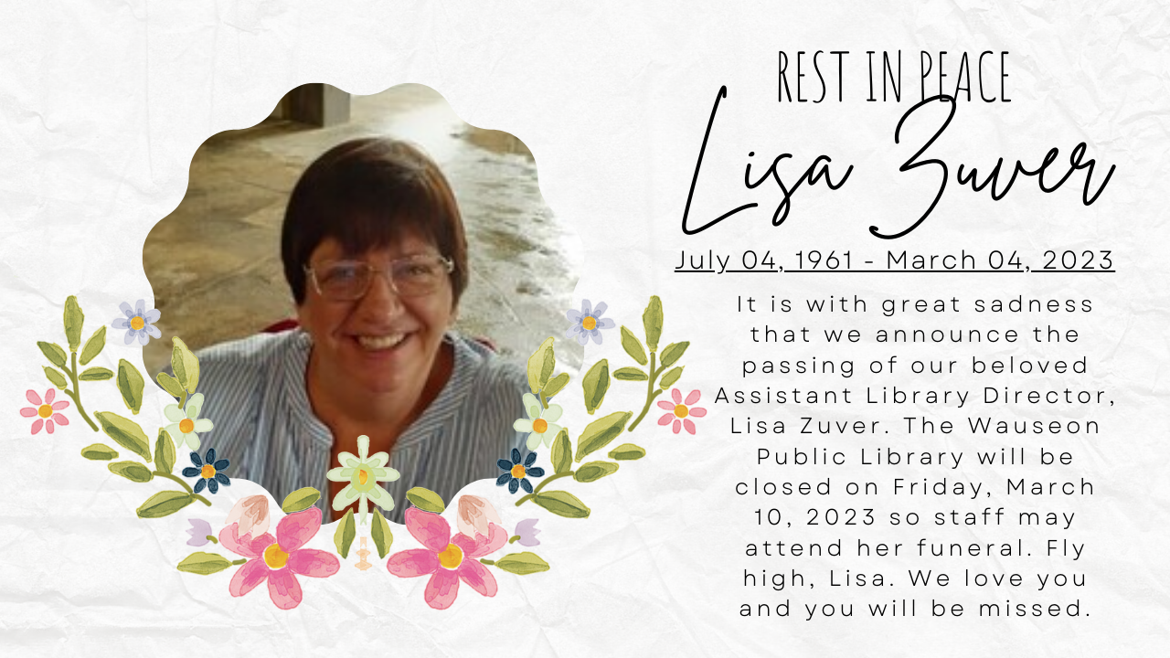 Rest in Pease Lisa Zuver