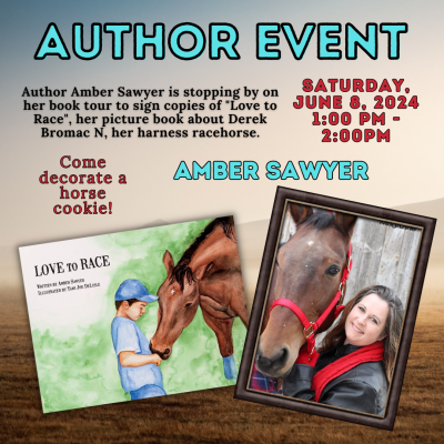 Author Event - Amber Saywer is coming to sign copies of her children's book, Love To Race!