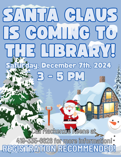 Santa Clause is coming to the library!