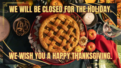 holiday closed graphic