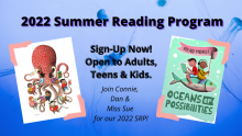 Join us for our 2022 summer reading program!