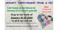 Information about the January Card-Making Grab and Go kits