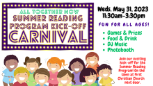 Summer Reading Program Kick-off Carnival 