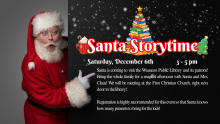 santa storytime slide