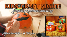 kids craft night graphic